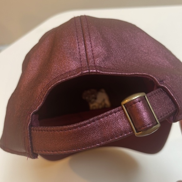 ❤️ 🆕 Metallic Pug Puppy Dog Mom Baseball Hat Cap Doggo Pupper Doge Maroon wine - Picture 5 of 7